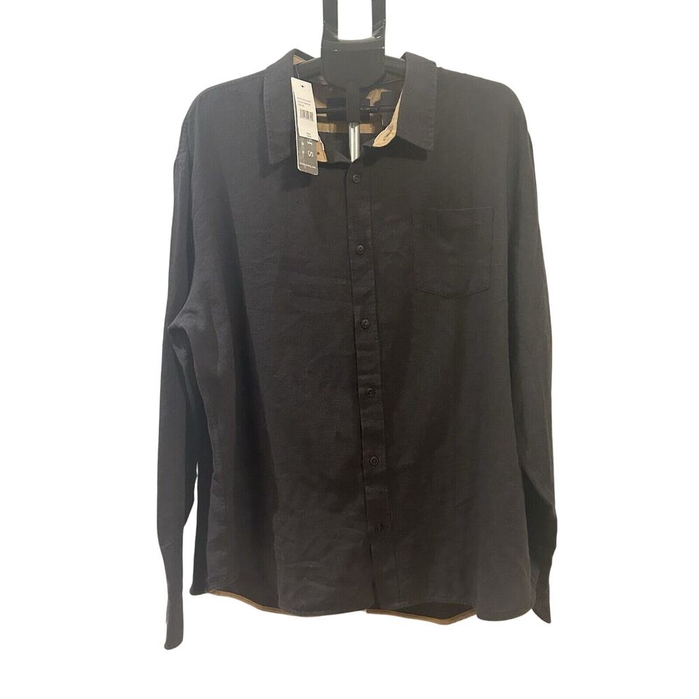 NWT Jachs Men's size 3XL New York Long Sleeve Button Up Shirt in Charcoal